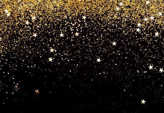 Buy Black Gold Shiny Bokeh Stars Glitter Party Backdrop for Birthday  Picture Online – Starbackdrop